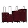 VIPTOUR Set of 4 Light Weight Polyester Jacqard Trolley Luggage With Number Lock 20/24/28/32 Inches, VT-A384