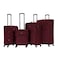 VIPTOUR Set of 4 Light Weight Polyester Jacqard Trolley Luggage With Number Lock 20/24/28/32 Inches, VT-A383
