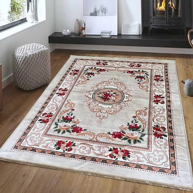 STARGOLD Luxurious Embossed Indoor Floor Carpet Bedroom and Living Room Rug Anti Slip Floor Carpets 200x300 cm SG-P015-B