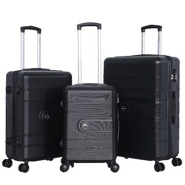 STARLIFE Luggage Set of 3, ABS Hard Shell Suitcase, 360&deg; Spinner Wheels, Number Lock, Lightweight Trolley Travel Bag 20/24/28 Inch