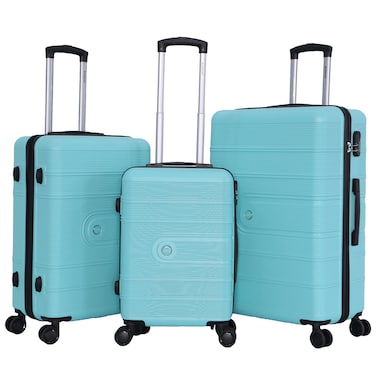 STARLIFE Luggage Set of 3, ABS Hard Shell Suitcase, 360&deg; Spinner Wheels, Number Lock, Lightweight Trolley Travel Bag 20/24/28 Inch