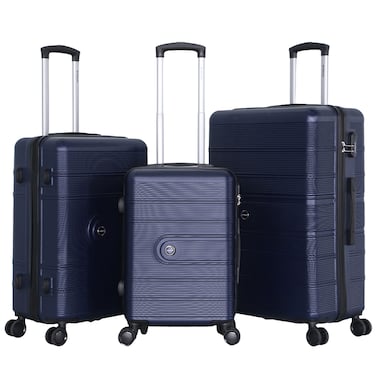 STARLIFE Luggage Set of 3, ABS Hard Shell Suitcase, 360&deg; Spinner Wheels, Number Lock, Lightweight Trolley Travel Bag 20/24/28 Inch