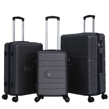 STARLIFE Luggage Set of 3, ABS Hard Shell Suitcase, 360&deg; Spinner Wheels, Number Lock, Lightweight Trolley Travel Bag 20/24/28 Inch