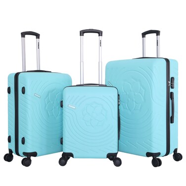 STARLIFE Luggage Set of 3, ABS Hard Shell Suitcase, 360&deg; Spinner Wheels, Number Lock, Lightweight Trolley Travel Bag 20/24/28 Inch