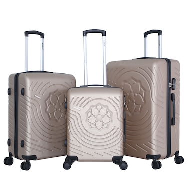 STARLIFE Luggage Set of 3, ABS Hard Shell Suitcase, 360&deg; Spinner Wheels, Number Lock, Lightweight Trolley Travel Bag 20/24/28 Inch
