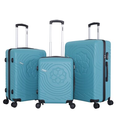 STARLIFE Luggage Set of 3, ABS Hard Shell Suitcase, 360&deg; Spinner Wheels, Number Lock, Lightweight Trolley Travel Bag 20/24/28 Inch