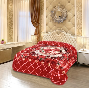 STARLIFE Single Ply Raschel Premium Quality Blanket 160CM &times; 220CM 7 LBS, 100% SPUN YARN Virgin Polyester Materials, SL-BL5510