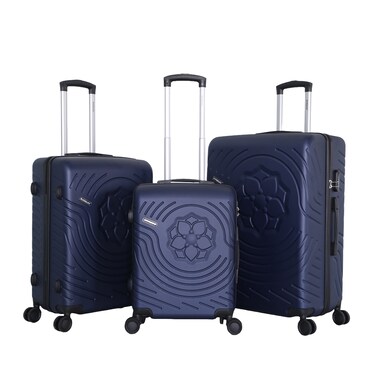 STARLIFE ABS Hardside 3Pcs Trolley Luggage Set Spinner Wheels With Number Lock 20/24/28 Inches