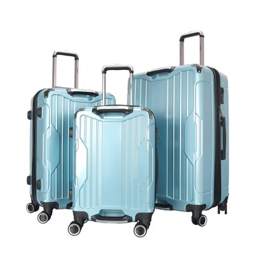 STARGOLD Luggage Set of 3, TPC Hard Side Suitcase with Expandable Zipper, 360&deg; Spinner Wheels, Number Lock, Lightweight Trolley Travel Bag, SG-TPC40