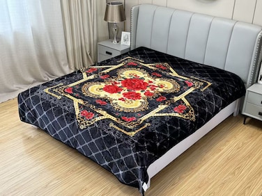 STARGOLD Single Ply Raschel Premium Quality Blanket Two Side Color 220CM &times; 240CM 10 LBS, Polyester Fabric Materials, SG-BL2050