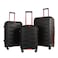 STARGOLD  3PCS TPC Hard Side Trolley Luggage Spinner Wheels TSA Lock With Expendable Zipper