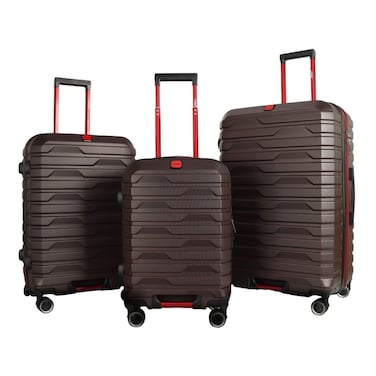 STARGOLD  3PCS TPC Hard Side Trolley Luggage Spinner Wheels TSA Lock With Expendable Zipper