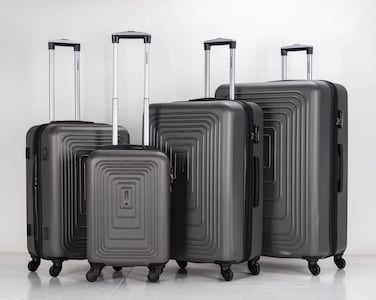 STARGOLD Luggage Set of 4, ABS Hard Shell Suitcase with Expandable Zipper, 360&deg; Spinner Wheels, Number Lock, Lightweight Trolley Travel Bag