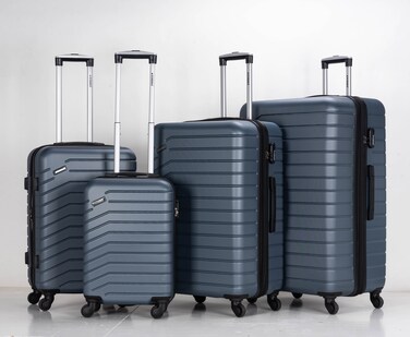 STARGOLD Luggage Set of 4, ABS Hard Shell Suitcase with Expandable Zipper, 360&deg; Spinner Wheels, Number Lock, Lightweight Trolley Travel Bag