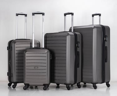 STARGOLD Luggage Set of 4, ABS Hard Shell Suitcase with Expandable Zipper, 360&deg; Spinner Wheels, Number Lock, Lightweight Trolley Travel Bag