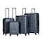 STARGOLD 4 Pack Of Hardside Spinner Number Locked Luggage Trolley