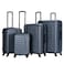 STARGOLD 4 Pack Of Hardside Spinner Number Locked Luggage Trolley