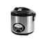 STARGOLD Automatic Electric Rice Cooker Non Stick Inner Pot 2.2 L  Stainless Steel Body Steamer Cook Warm Functions 900 W Silver/Black