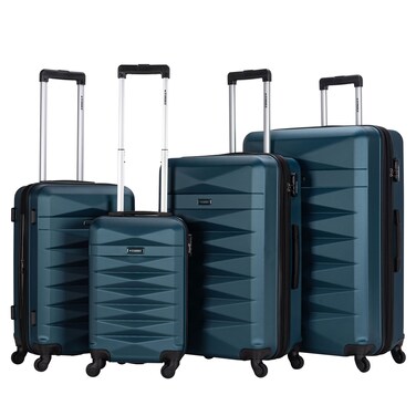 STARGOLD Luggage Set of 4, ABS Hard Shell Suitcase with Expandable Zipper, 360&deg; Spinner Wheels, Number Lock, Lightweight Trolley Travel Bag