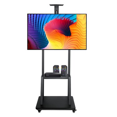 TV Floor Stand Mobile TV Bracket for 32-75 Inch Maximum Load 50KG