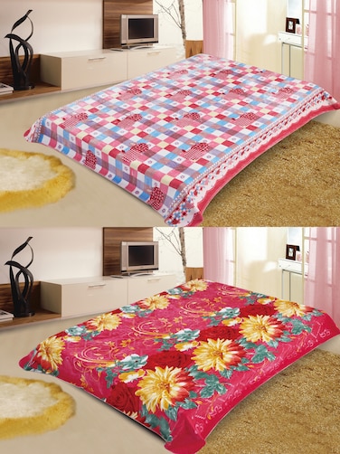 STARGOLD Blanket Single Ply Super Soft Luxury Cloudy Blanket Two Side Different Design 220*240CM 12LBS, SG-BLC606 A