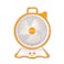 STARGOLD 8 Inch Mini Rechargeable Fan With LED Light White AC/DC