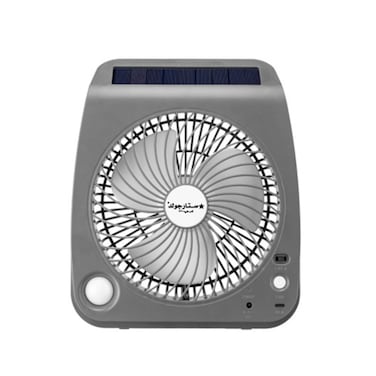 STARGOLD 4 Inch Mini Rechargeable Clip Fan And Light 2000mAh Battery With 6V Solar Panel
