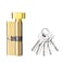 STARGOLD High Quality Cylinder Lock With Knob 70MM Elegant Gold Finish With 5 Keys, SG-LW70