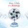 STARGOLD Electric Table Fan 18 Inch 60W Electric Fan Low/Medium/High And 5 Blade Design Oscillating Fan
