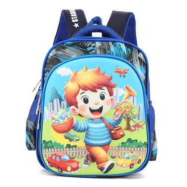 STARGOLD Colorful &amp; Fun Kids Backpack, 3D Cartoon Design, Lightweight &amp; Durable (31 x 25 x 17 cm), SG-BP221