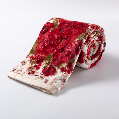 STARGOLD Single Ply Premium Cloudy Blanket Made by 100% Polyester SPUN YARN Obtained from Virgin Polyester Which is Suitable for winter and Rainy Season 155X210CM 5.5LB