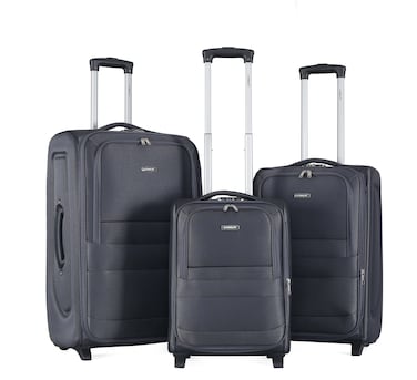 STARLIFE 3Pcs Light Weight Fabric Polyester Trolley Luggage 2 Wheels With Number Lock 20,24,28 Inches