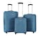 STARLIFE 3Pcs Light Weight Fabric Polyester Trolley Luggage 2 Wheels With Number Lock 20,24,28 Inches