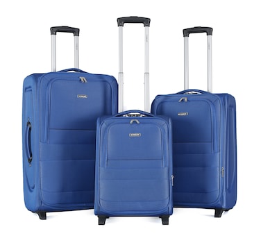STARLIFE 3Pcs Light Weight Fabric Polyester Trolley Luggage 2 Wheels With Number Lock 20,24,28 Inches
