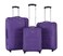 STARLIFE 3Pcs Light Weight Fabric Polyester Trolley Luggage 2 Wheels With Number Lock 20,24,28 Inches