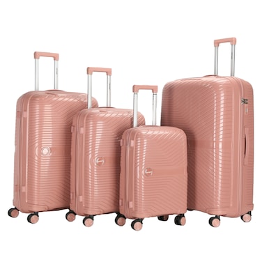 VIPTOUR Luggage Set of 4 PCS PP Softside Travel Luggage Bag With 8 Wheels 20/24/28/32 Inches