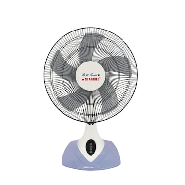 STARGOLD 16 Inch 60W Electric Table Fan Low/Medium/High And 5 Blade Design Oscillating Fan