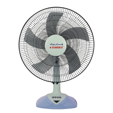STARGOLD Electric Table Fan 18 Inch 60W Electric Fan Low/Medium/High And 5 Blade Design Oscillating Fan