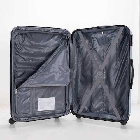 STARGOLD 4 Pack Of Hardside Spinner Number Locked Luggage Trolley