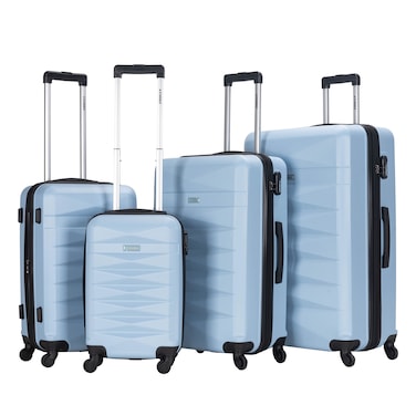 STARGOLD Luggage Set of 4, ABS Hard Shell Suitcase with Expandable Zipper, 360&deg; Spinner Wheels, Number Lock, Lightweight Trolley Travel Bag