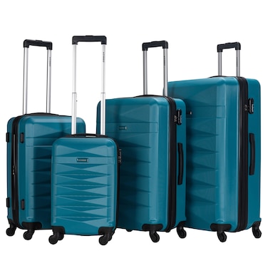 STARGOLD Luggage Set of 4, ABS Hard Shell Suitcase with Expandable Zipper, 360&deg; Spinner Wheels, Number Lock, Lightweight Trolley Travel Bag
