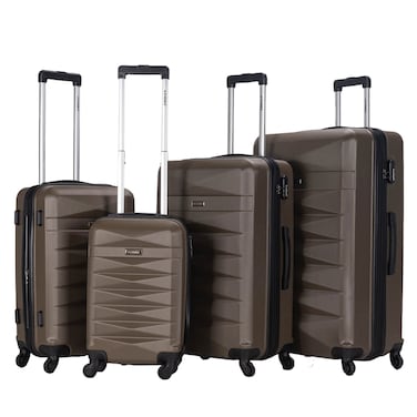 STARGOLD Luggage Set of 4, ABS Hard Shell Suitcase with Expandable Zipper, 360&deg; Spinner Wheels, Number Lock, Lightweight Trolley Travel Bag