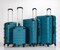 STARGOLD 4 Pack Of Hardside Spinner Number Locked Luggage Trolley