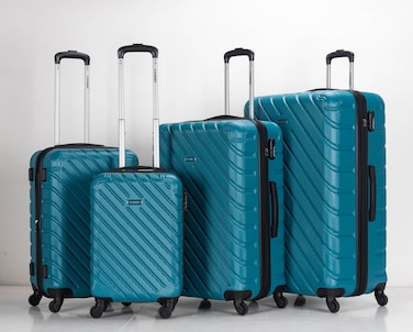 STARGOLD Luggage Set of 4, ABS Hard Shell Suitcase with Expandable Zipper, 360&deg; Spinner Wheels, Number Lock, Lightweight Trolley Travel Bag