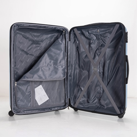 STARGOLD 4 Pack Of Hardside Spinner Number Locked Luggage Trolley