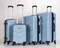 STARGOLD 4 Pack Of Hardside Spinner Number Locked Luggage Trolley