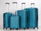 STARGOLD 4 Pack Of Hardside Spinner Number Locked Luggage Trolley