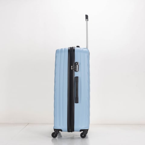STARGOLD 4 Pack Of Hardside Spinner Number Locked Luggage Trolley