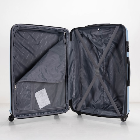 STARGOLD 4 Pack Of Hardside Spinner Number Locked Luggage Trolley