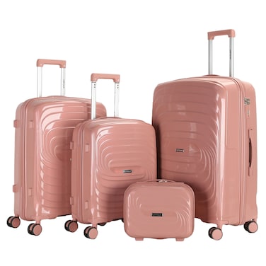 VIPTOUR Luggage Set of 4 PCS PP Softside Travel Luggage Bag With Strong Zipper 14/20/24/28 Inches